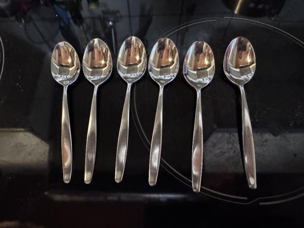 Cuillères à café WMF Cromargan - lot de 6, Couverts individuels, Enlèvement, Utilisé, WMF
