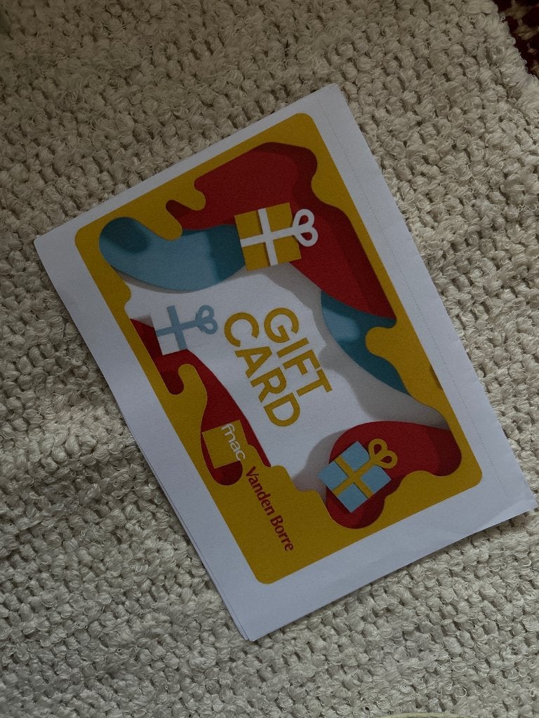 FNAC-cadeaubon, Tickets en Kaartjes, Cadeaubon