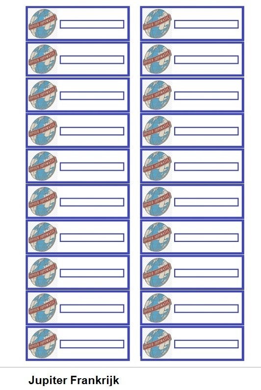 unieke LOGO titelkaartjes voor 45 toeren JUKEBOXEN, Verzamelen, Automaten | Jukeboxen, Ophalen of Verzenden, Nieuw