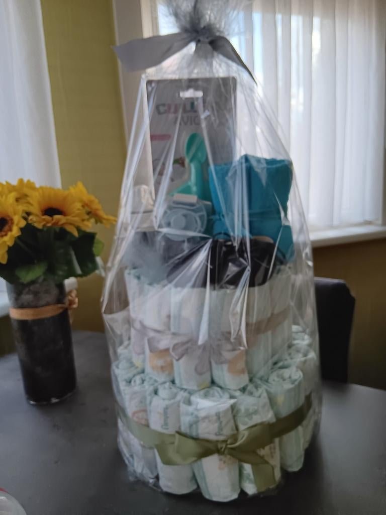 Pampertaart jongentjes, Kinderen en Baby's, Ophalen, Nieuw, Kraamcadeau