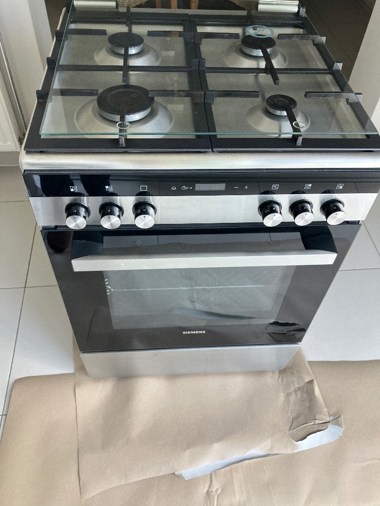Siemens elektrische oven gemend fornuis, Ophalen, Gebruikt, Vrijstaand, Gas