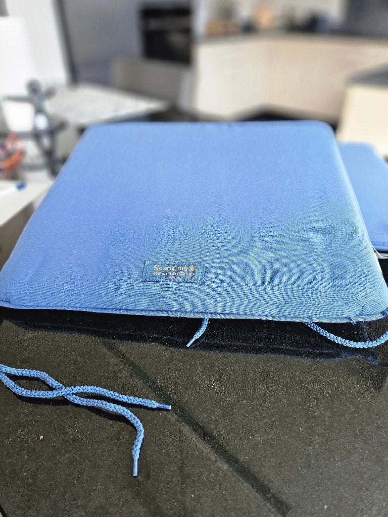 2 Kussens voor stoelen, Overige merken, Blauw, Vierkant, Nieuw