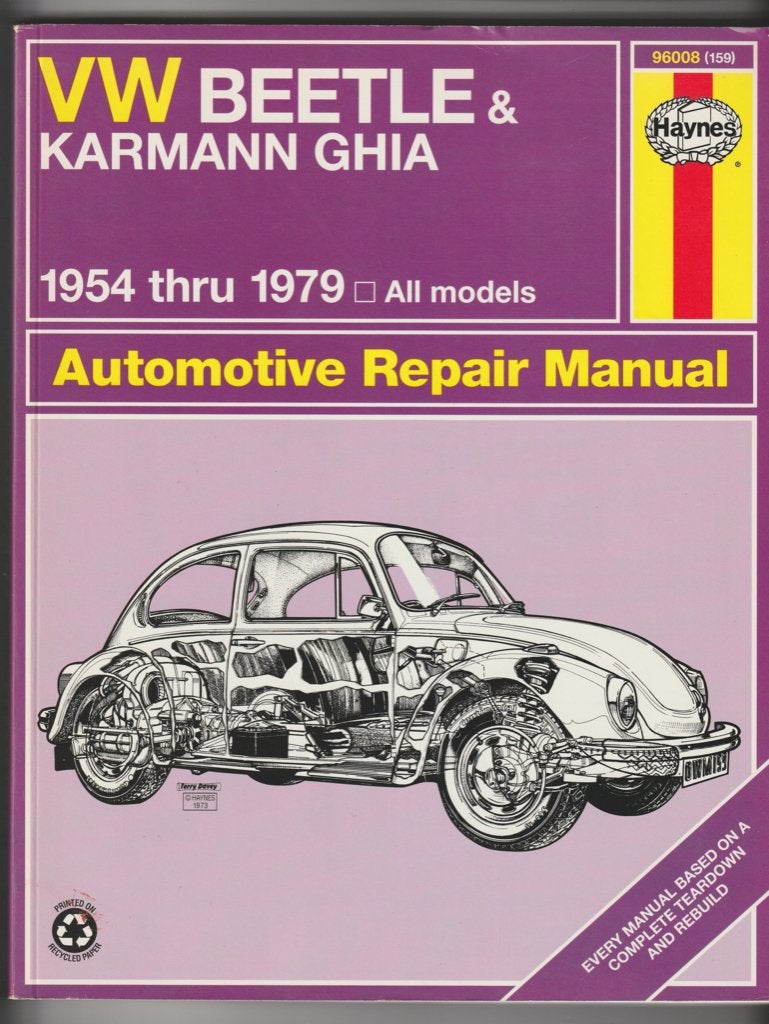 Haynes VW Beetle & Karmann Ghia Repair Manual, Auto diversen, Handleidingen en Instructieboekjes, Ophalen of Verzenden