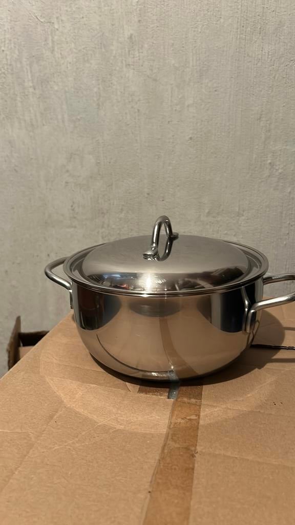 Kookpot 14 cm diameter, Ophalen, Gebruikt, Inox