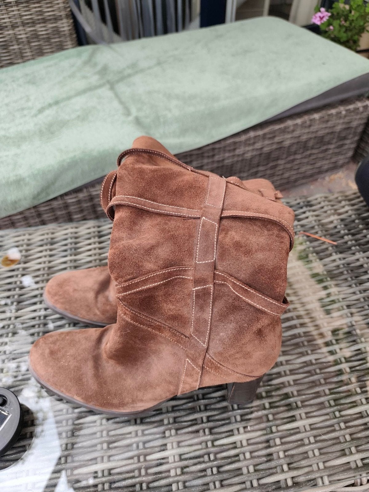 laarzen daim ( merk Xandres ), Kleding | Dames, Ophalen, Hoge laarzen, Bruin, Gedragen