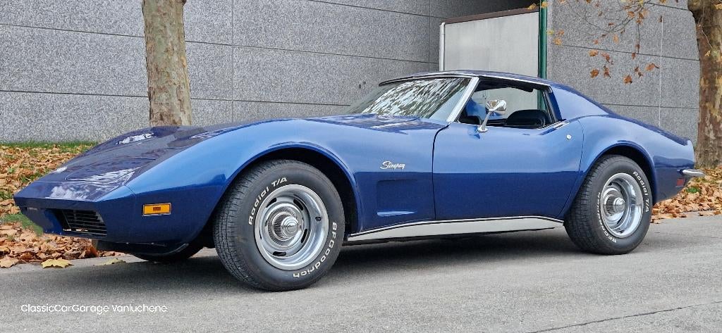 Chevrolet Corvette C3 Stingray, Auto's, Automaat, Achterwielaandrijving, 8 cilinders, Blauw