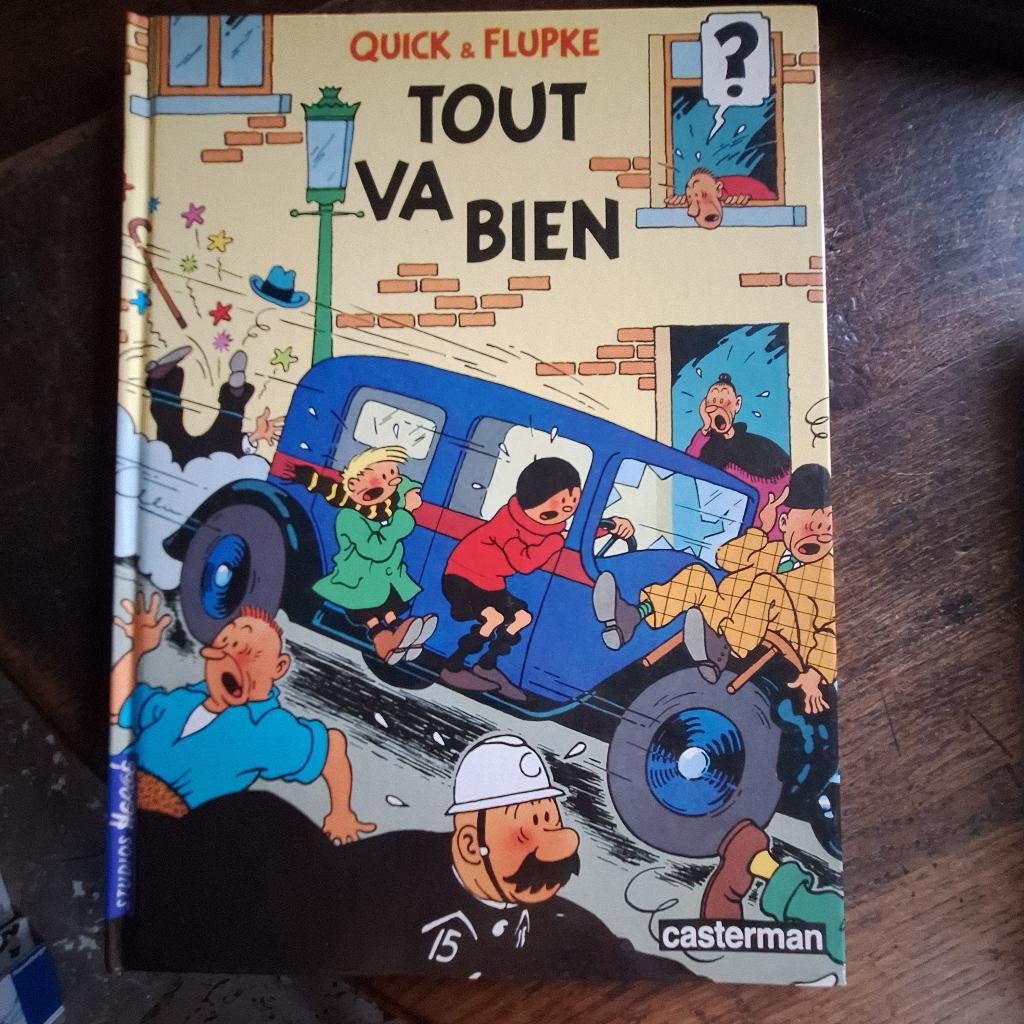 tout va bien quick & flupke hergé casterman, Une BD, Utilisé, Hergé, Envoi