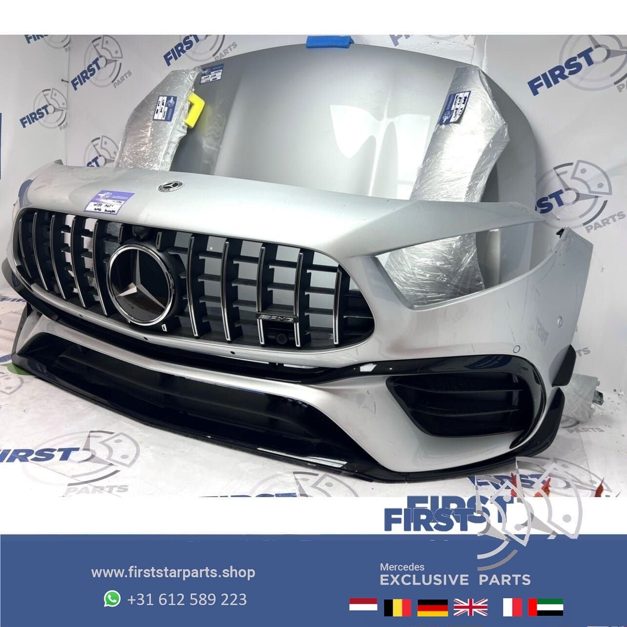 2023 W177 V177 A45S AMG VOORKOP AERO ZILVER GRIJS A Klasse 2, Gebruikt, -, Ophalen of Verzenden, Achter