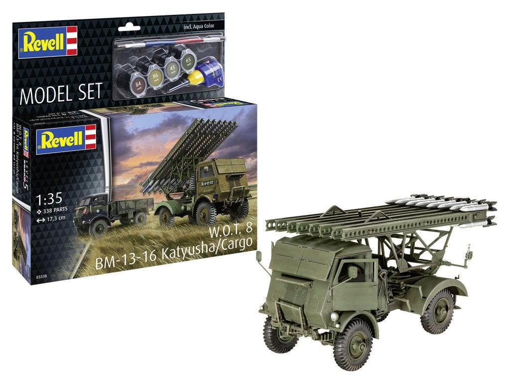 REVELL 63338 Model Set W.O.T. 8 BM-13-16 Katyusha/Cargo 1/35, Hobby & Loisirs créatifs, Modélisme | Voitures & Véhicules, Neuf