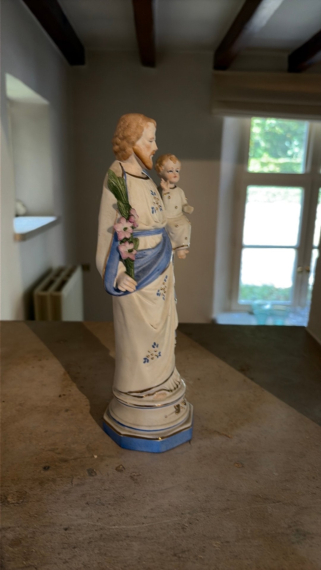 Beeld Sint Jozef met Kind, Ophalen