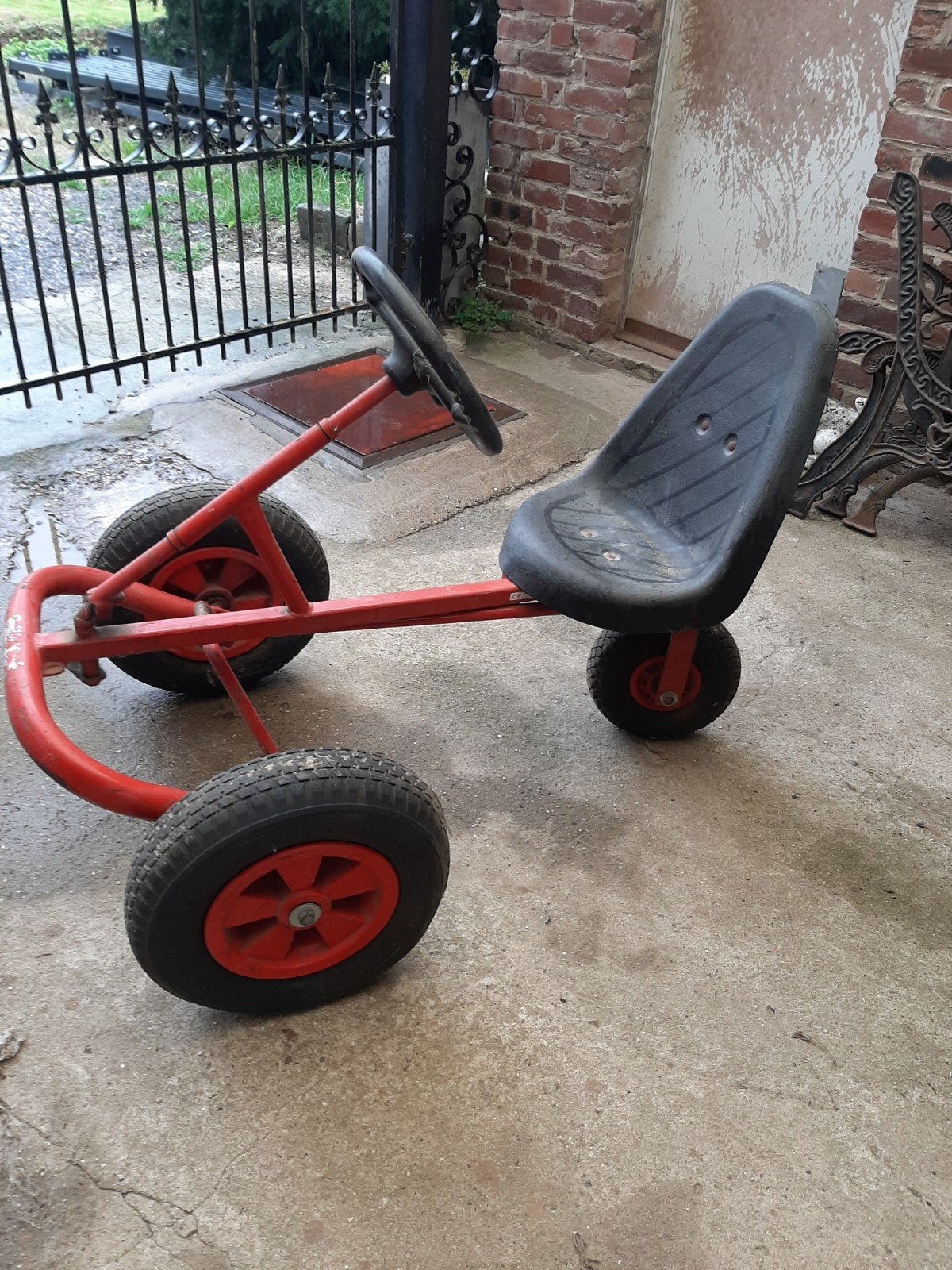 go-cart driewieler, Ophalen