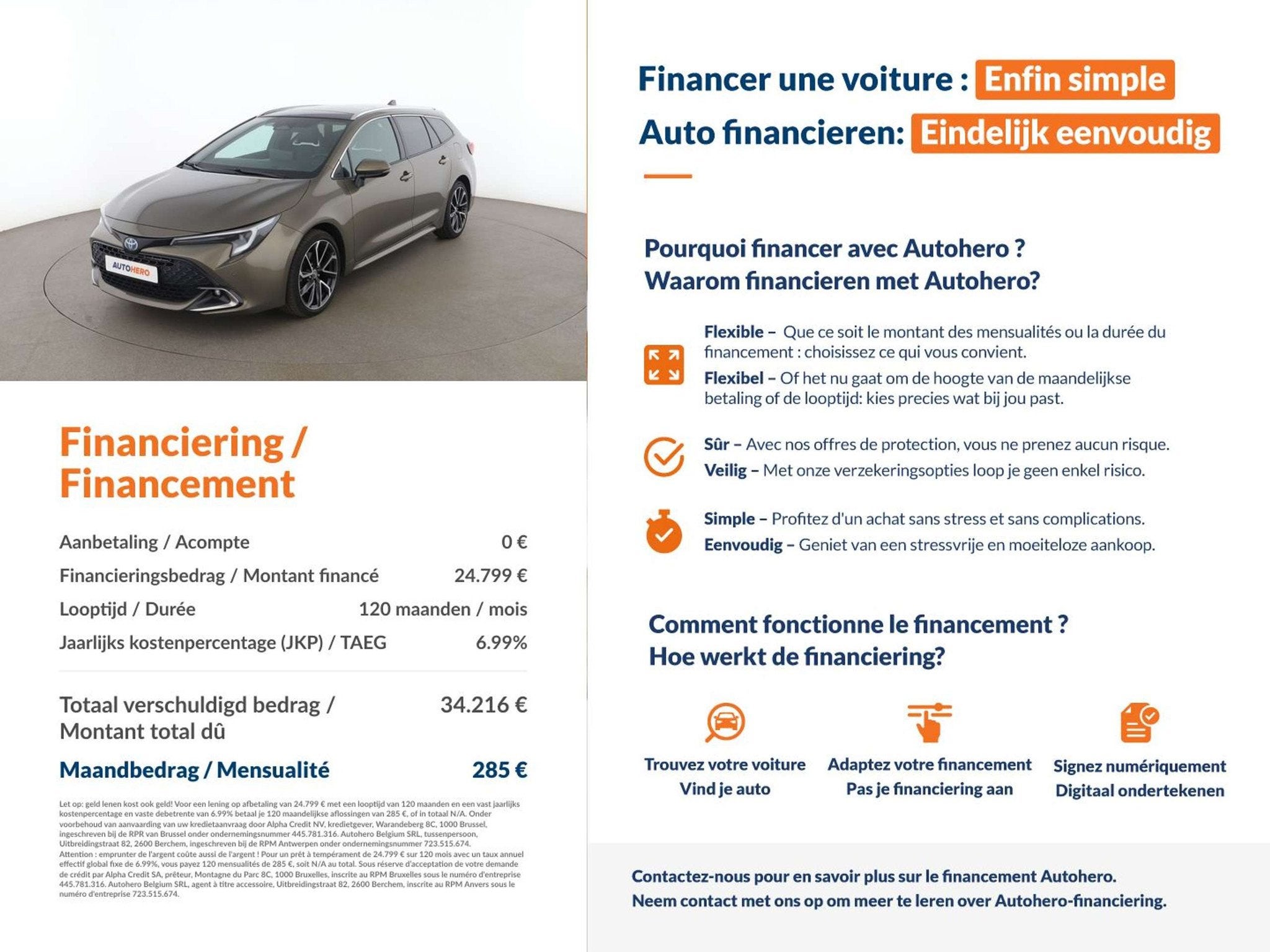 Toyota Corolla 2.0 Hybrid Business Edition (bj 2024), Auto's, Gebruikt, Adaptive Cruise Control, 144 kW, Corolla
