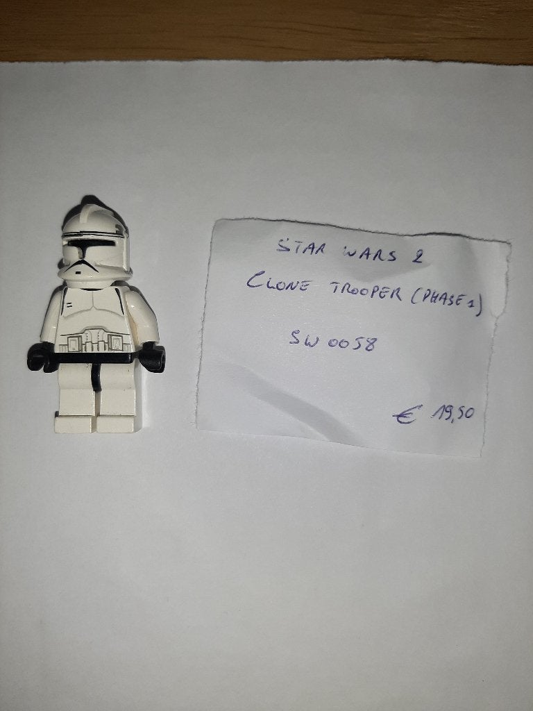Lego Minifig Star Wars 2 - sw0058 Clone Trooper, Star Wars, Lego, Ophalen of Verzenden, Zo goed als nieuw