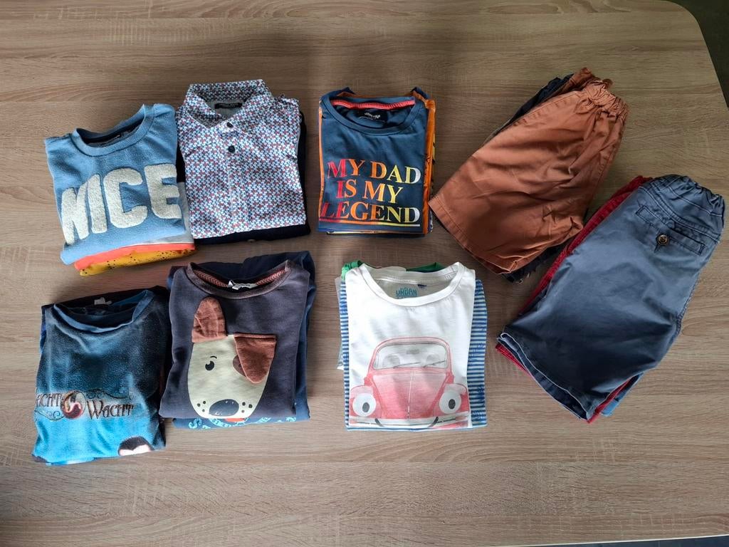 Pakket jongenskleding maat 122 (lente/zomer), Enlèvement ou Envoi, Utilisé