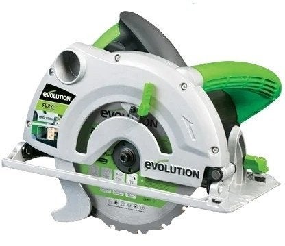 scie circulaire evolution fury 1200W filaire, Evolution, 1200 watts ou plus, 70 mm ou plus, Comme neuf