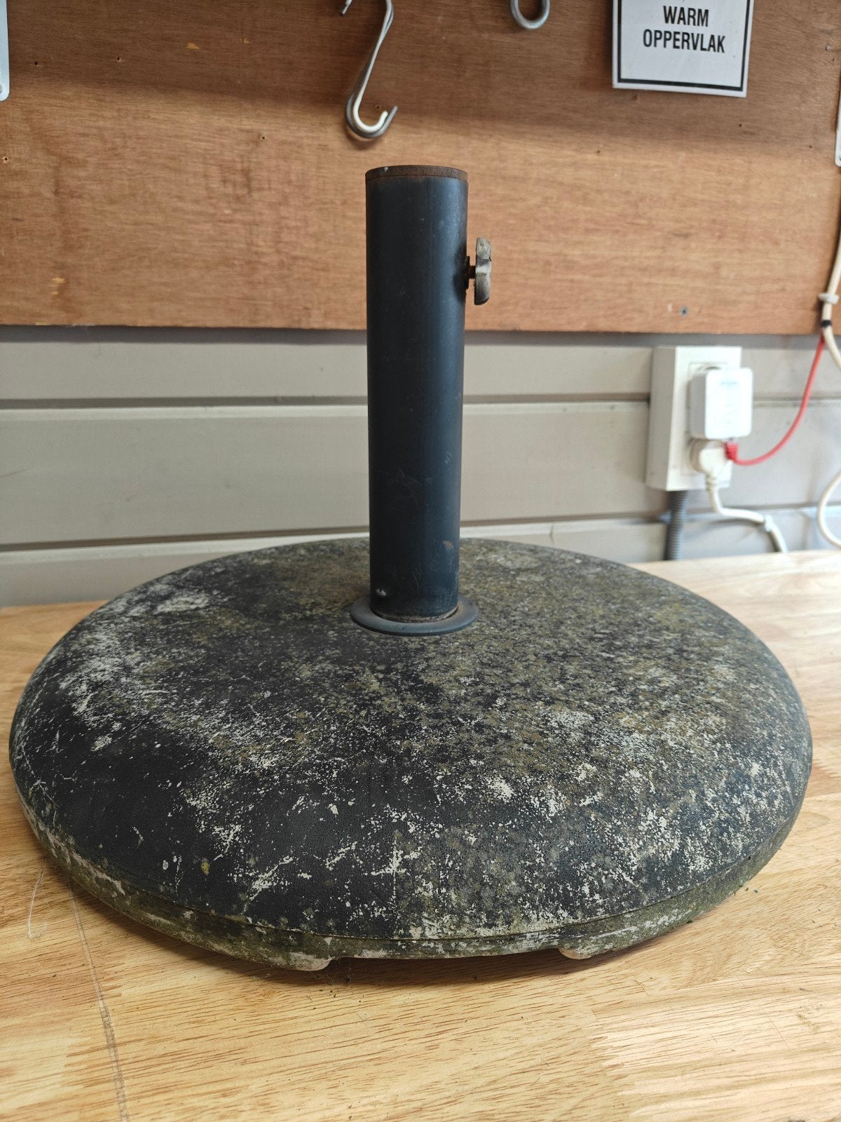 Parasolvoet in beton, Tuin en Terras, Ophalen, Gebruikt, Parasolvoet
