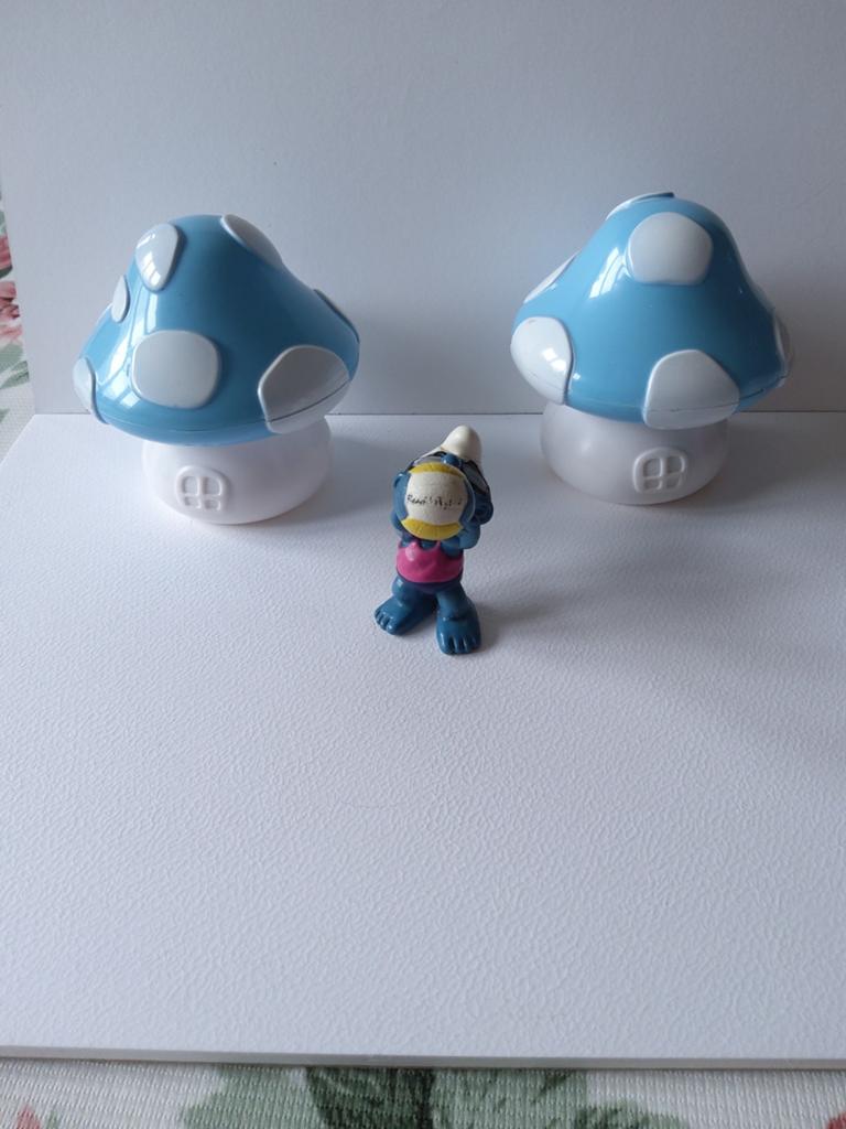 Smurf-strandvolleybal, Ophalen of Verzenden, Gebruikt, Poppetje, Figuurtje of Knuffel