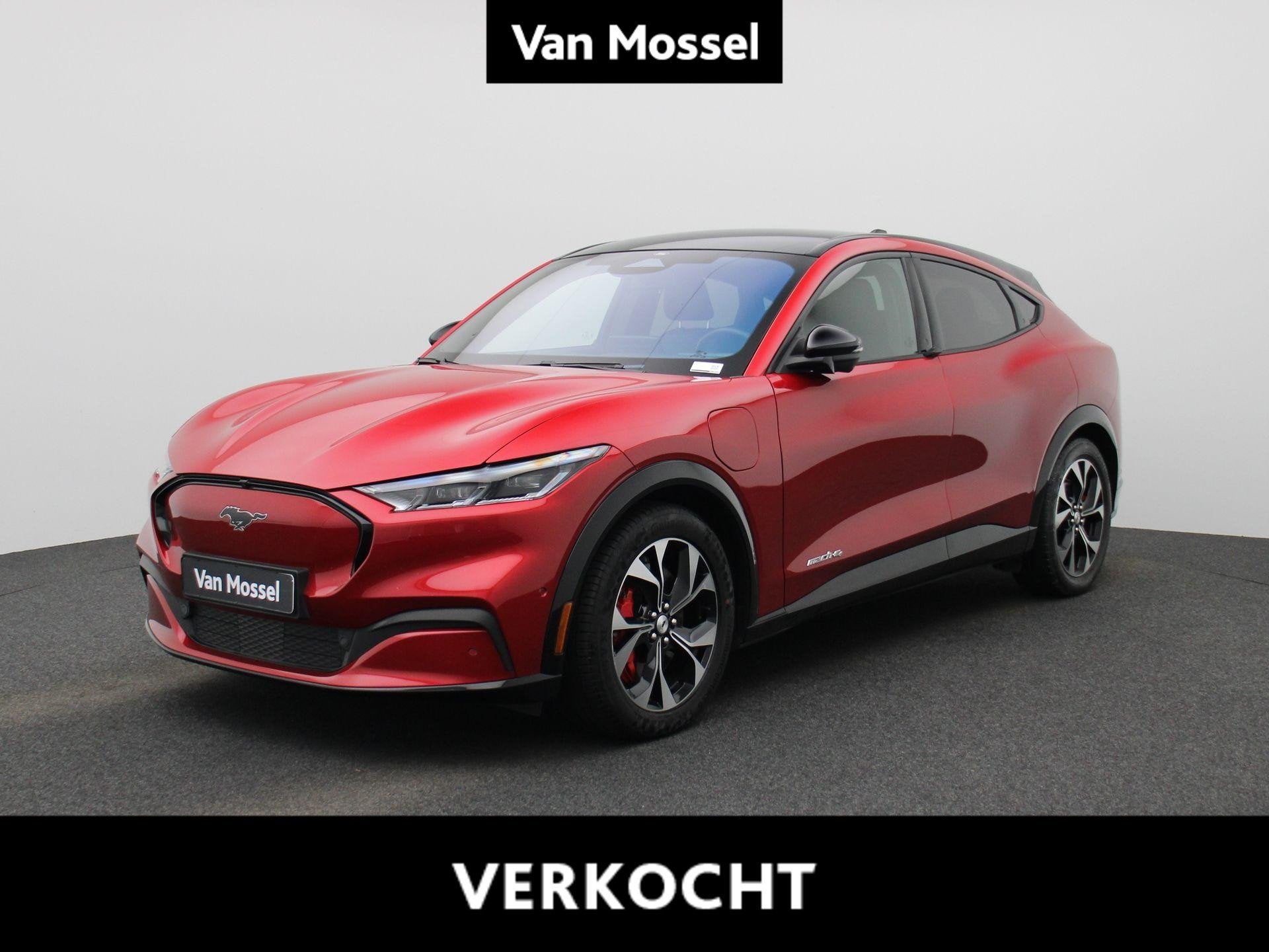Ford Mustang Mach-E AWD 75 kWh SOH 93% | LED | LEDER | PANO, Gebruikt, 750 kg, 5 zetels, Mustang