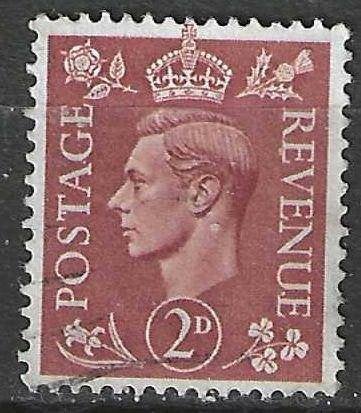 Grande-Bretagne 1951 - Yvert 254 - Roi George VI (ST), Envoi, Affranchi