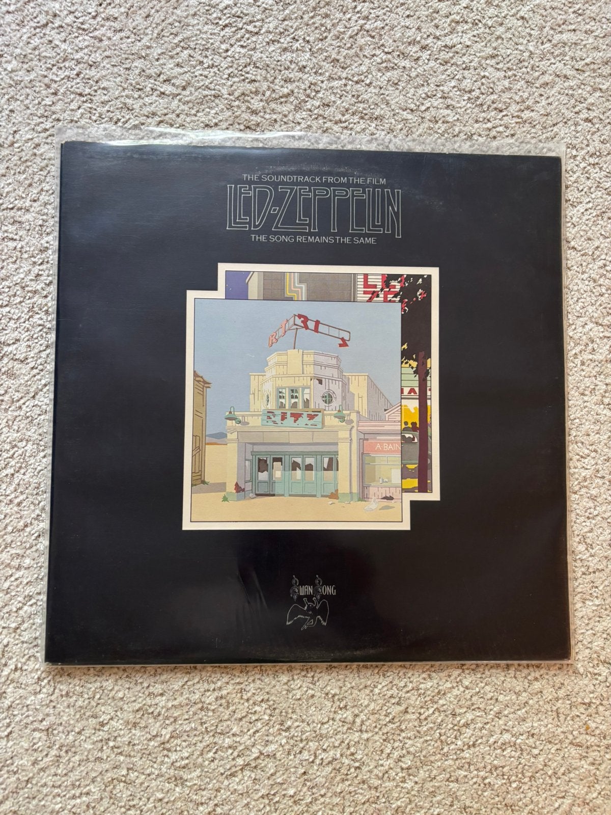 Lp led zeppelin - the song remains the same vinyl near mint, Ophalen of Verzenden, Zo goed als nieuw, LP