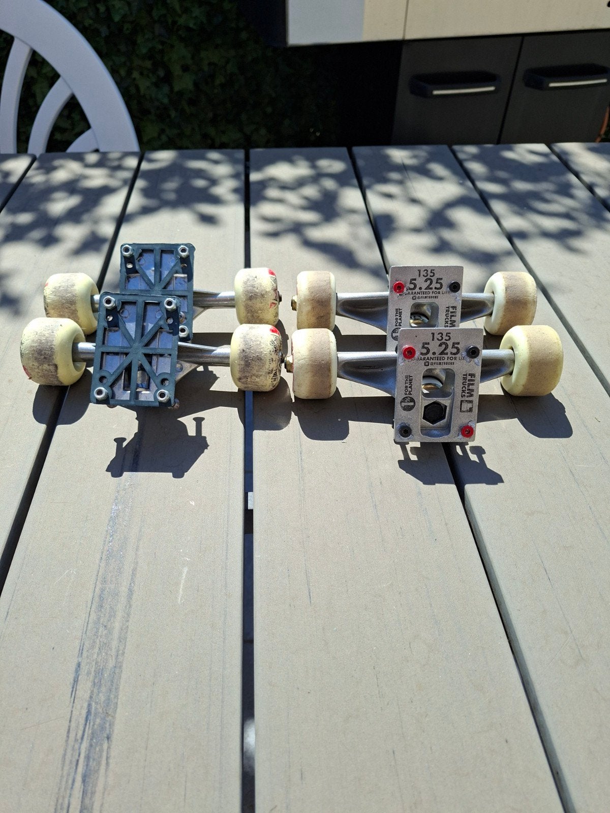 2 sets trucks, Sport en Fitness, Skateboarden, Ophalen, Gebruikt, Skateboard