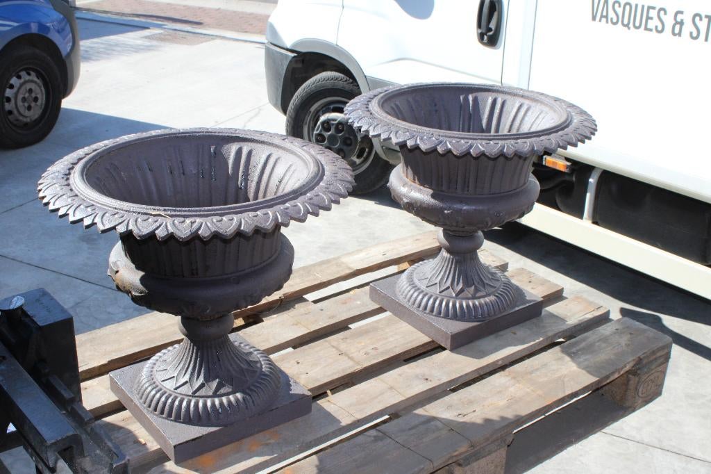 jardinière ou vasque en fonte brun et rouille, Enlèvement, Neuf