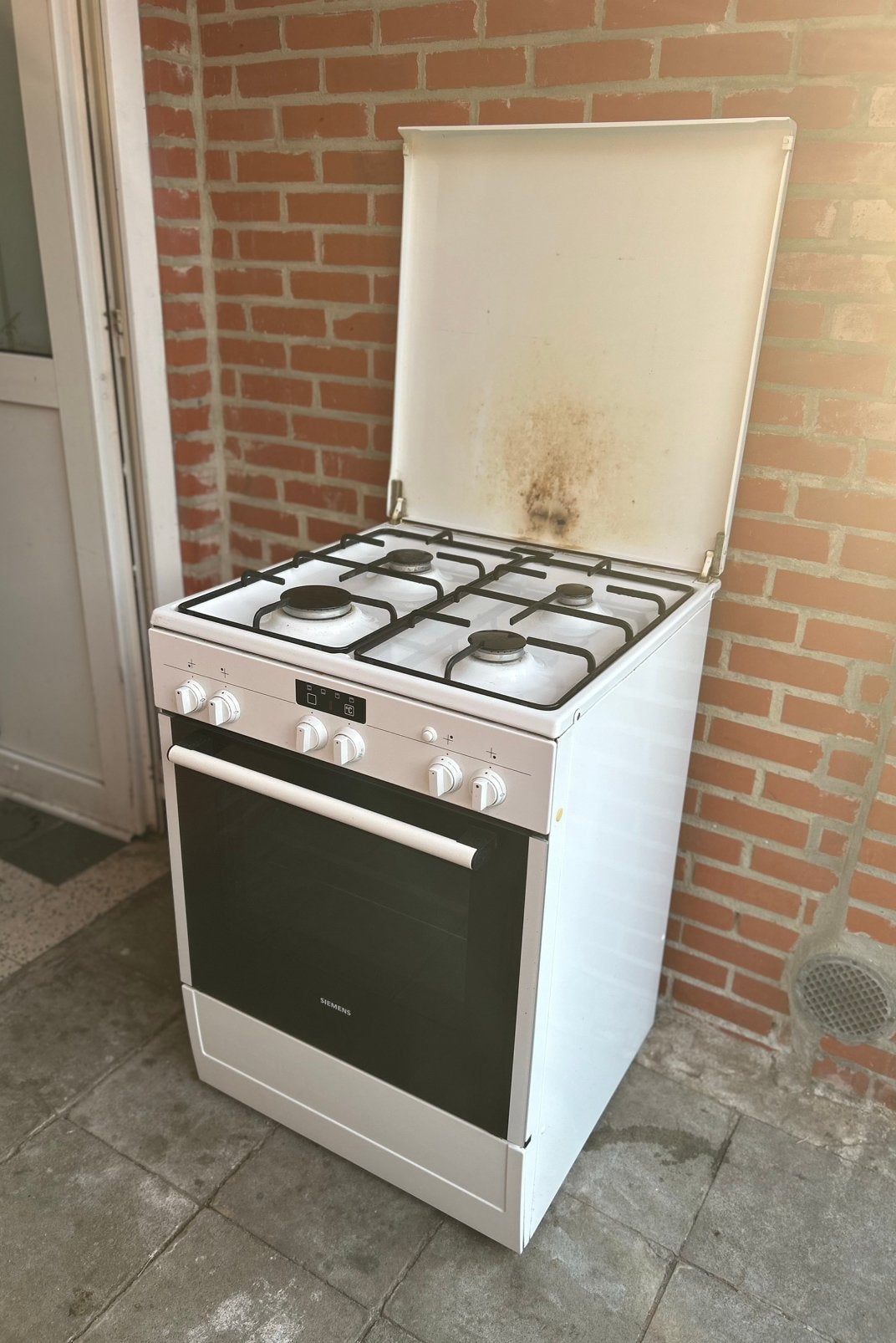 Gasfornuis Met Oven - Siemens, Ophalen, Gebruikt, Minder dan 85 cm, Grill