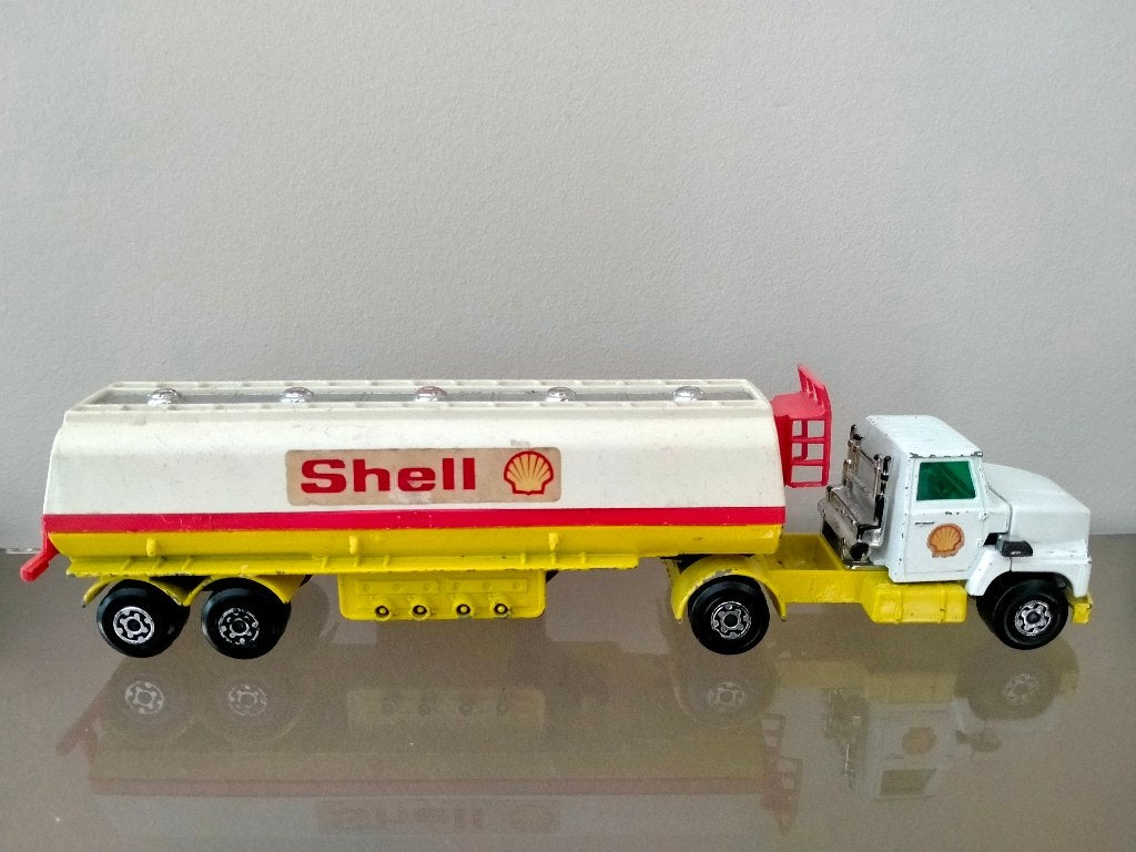 Matchbox  vrachtwagen Shell, Ophalen, Gebruikt, Bus of Vrachtwagen