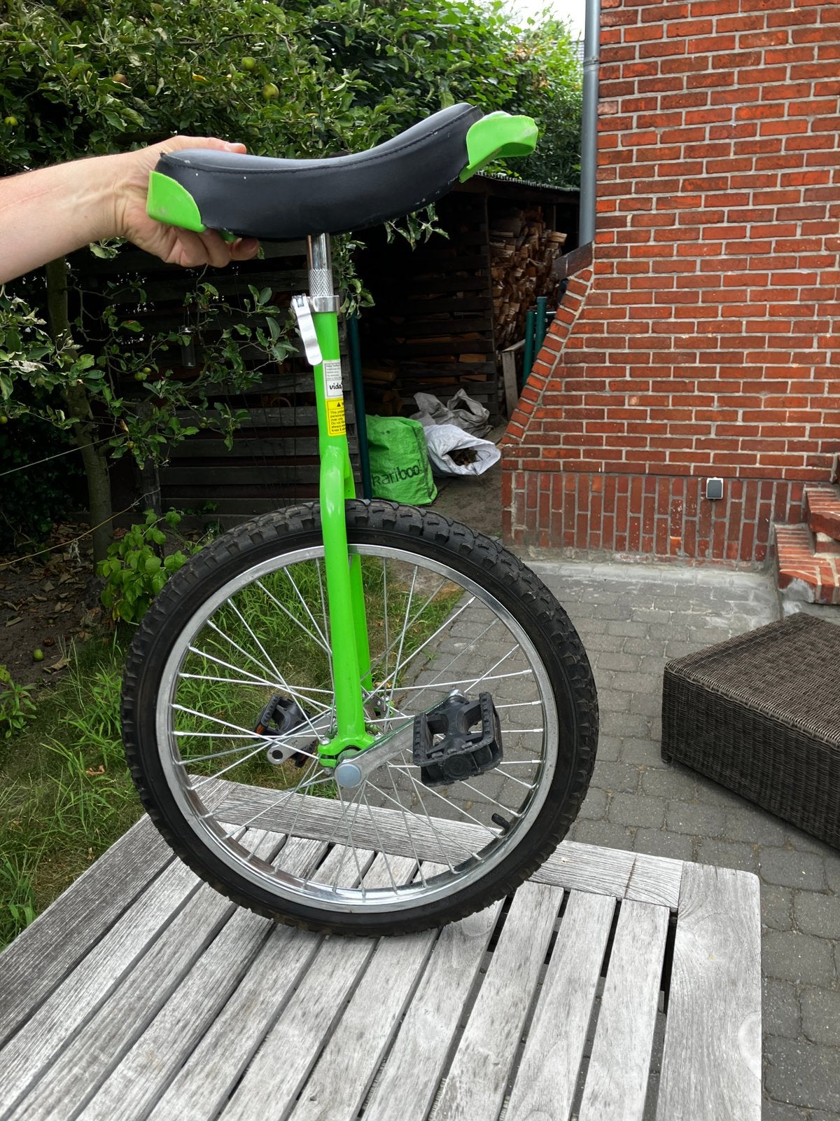 vidaXL - Eenwieler - verstelbaar - (groen  20 inch), Ophalen, Gebruikt