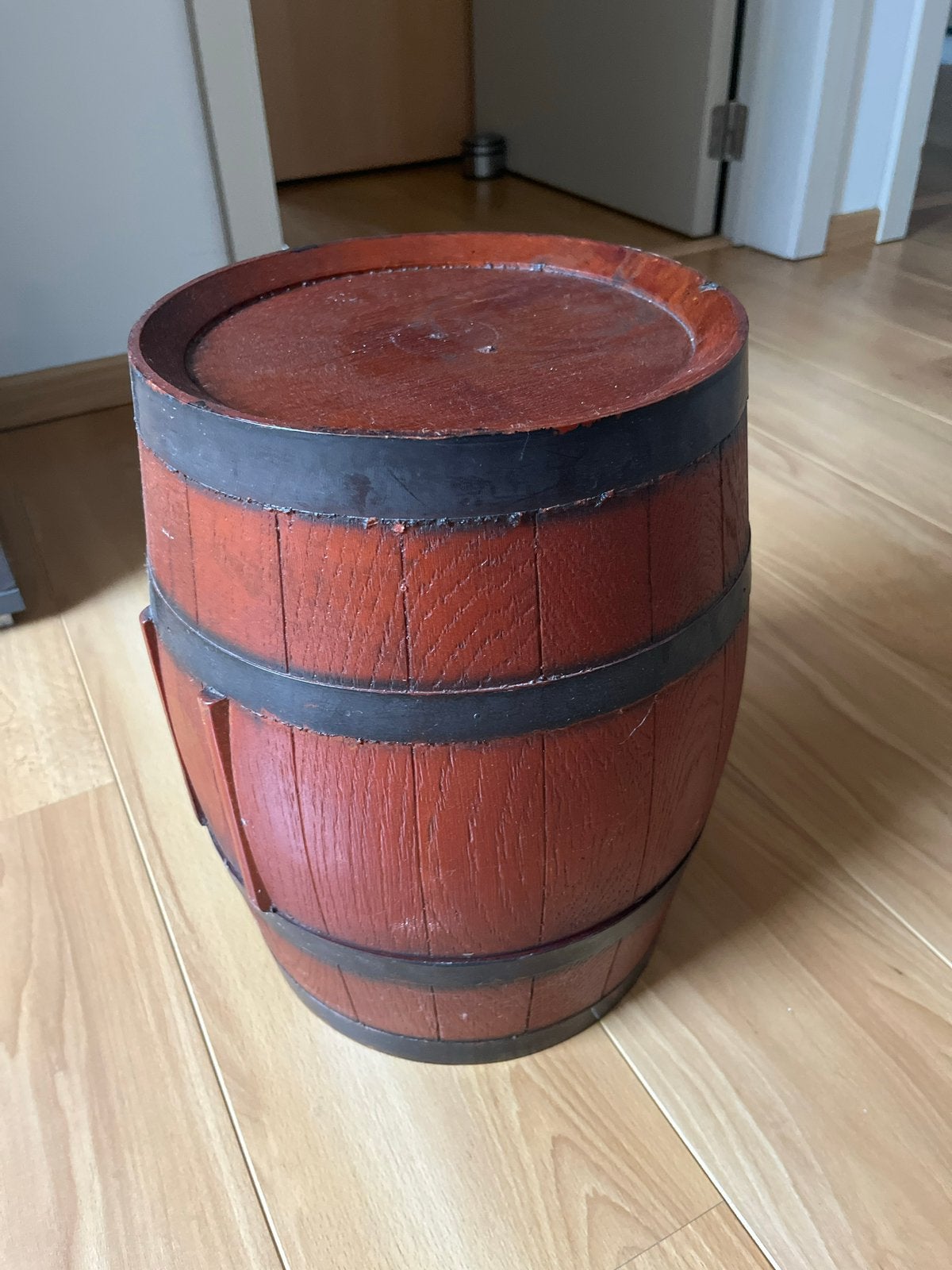 Decoratief houten tonnetje / vaatje - 35 cm hoog, Enlèvement, Comme neuf