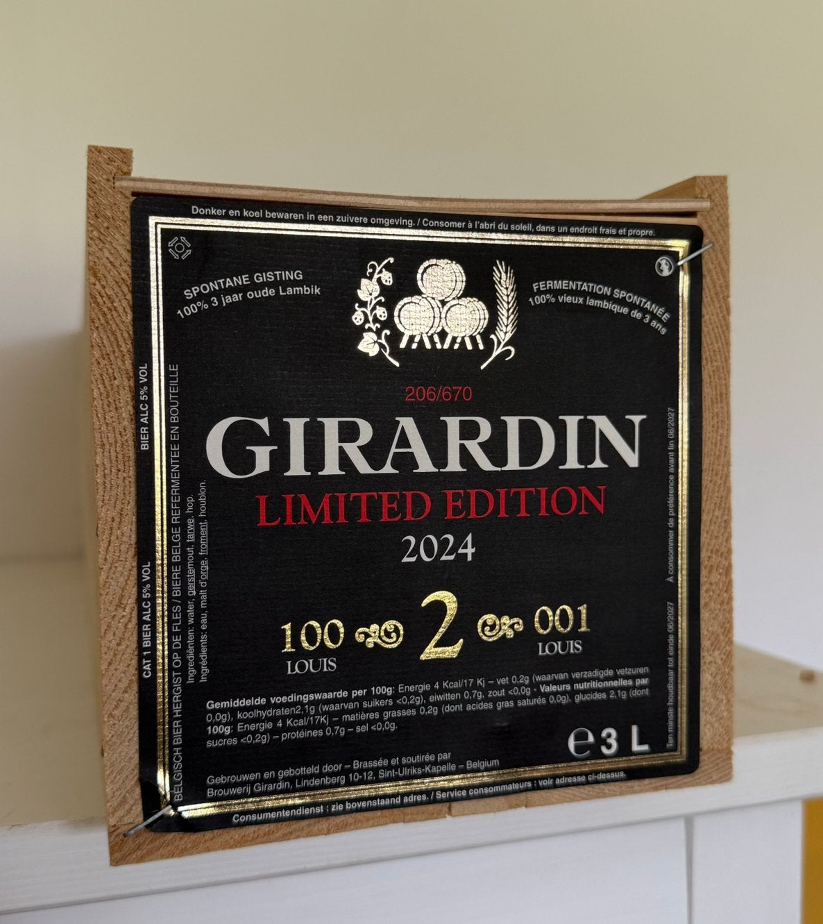 Girardin Limited Edition 2024 Jeroboam 3L, Verzamelen, Biermerken, Ophalen, Zo goed als nieuw