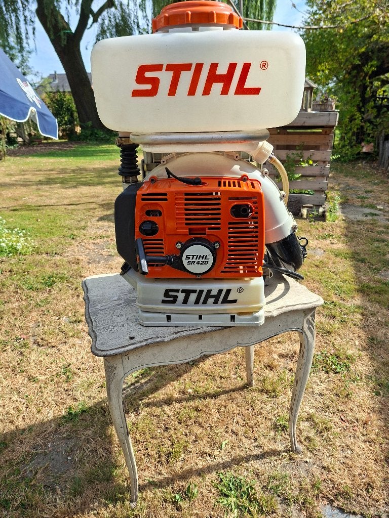 Benzine rugvernevelaarsproeier Stihl SR420, Tuin en Terras, Ophalen, Gebruikt, Onkruidbestrijding