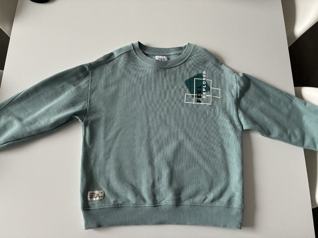 Pull vert menthe/turquoise de Zara taille 152, Garçon, Enlèvement ou Envoi, Pull ou Veste, Comme neuf