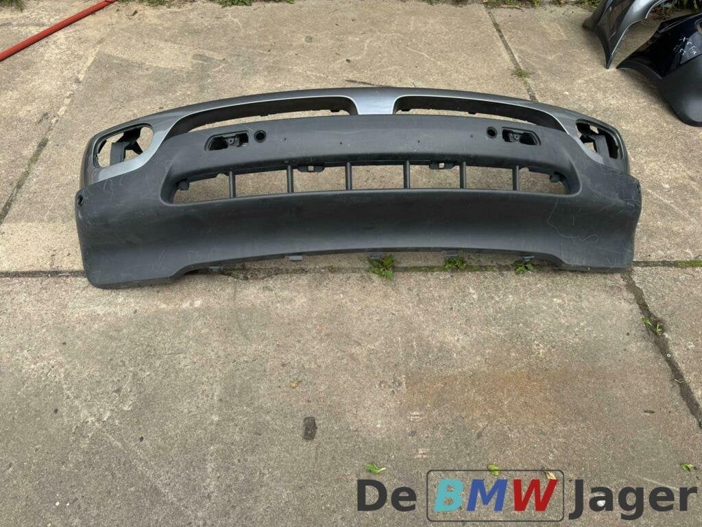 Voorbumper sterling gray BMW X5 E53 facelift 51117115901, Gebruikt, Voor, Ophalen of Verzenden, Bumper
