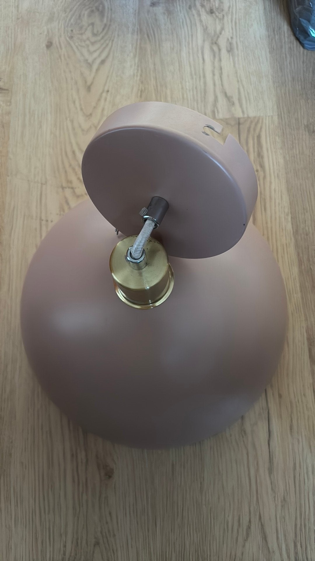 Kinder luster oud roze, Huis en Inrichting, Lampen | Plafondlampen, Ophalen, Roze, Zo goed als nieuw