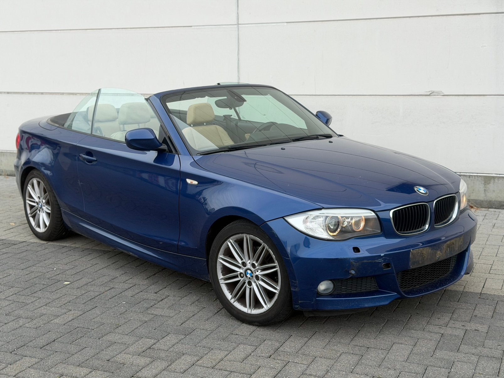 BMW 118d M-pakket Cabrio Automaat full optie, Autos, Euro 5, Achat, Beige, Entreprise