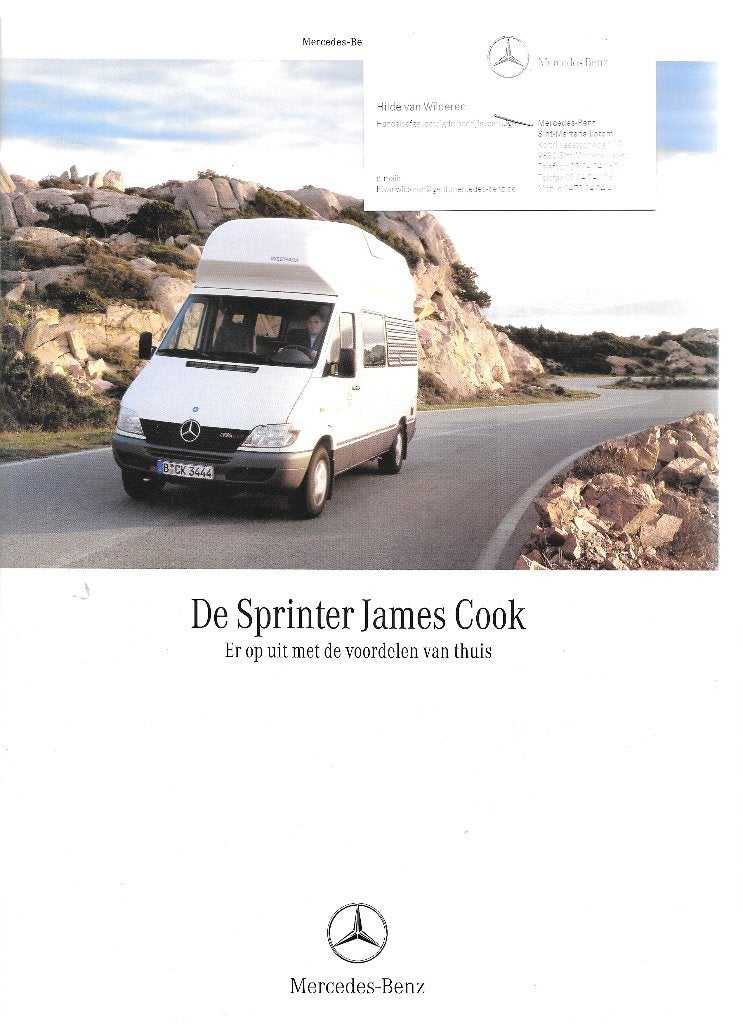 MERCEDES SPRINTER JAMES COOK, Livres, Autos | Brochures & Magazines, Enlèvement ou Envoi, Comme neuf, Mercedes