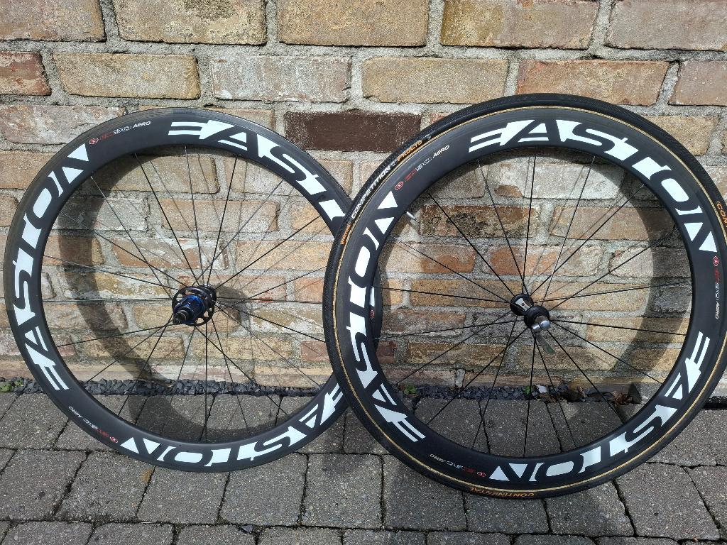 Race wielen, Fietsen en Brommers, Fietsonderdelen, Gebruikt, Easton, Racefiets, Carbon