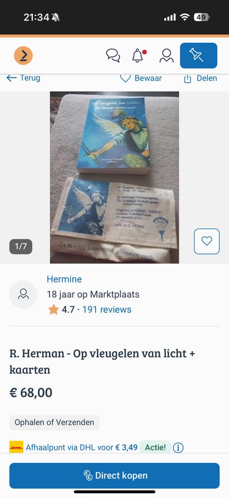 2x56 orakelkaarten aartsengel michael, Ophalen, Zo goed als nieuw, Spiritualiteit algemeen