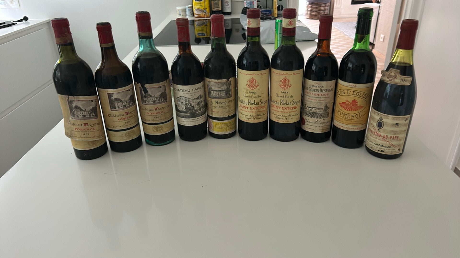 10 bouteilles de vin, Enlèvement, Comme neuf