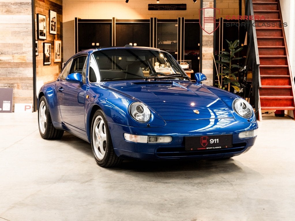 Porsche 911 993 3.6 Carrera 4 Coupé / PTS Cobalt Blue - fir, Cuir, Achat, Boîte manuelle, Entretenue par le concessionnaire