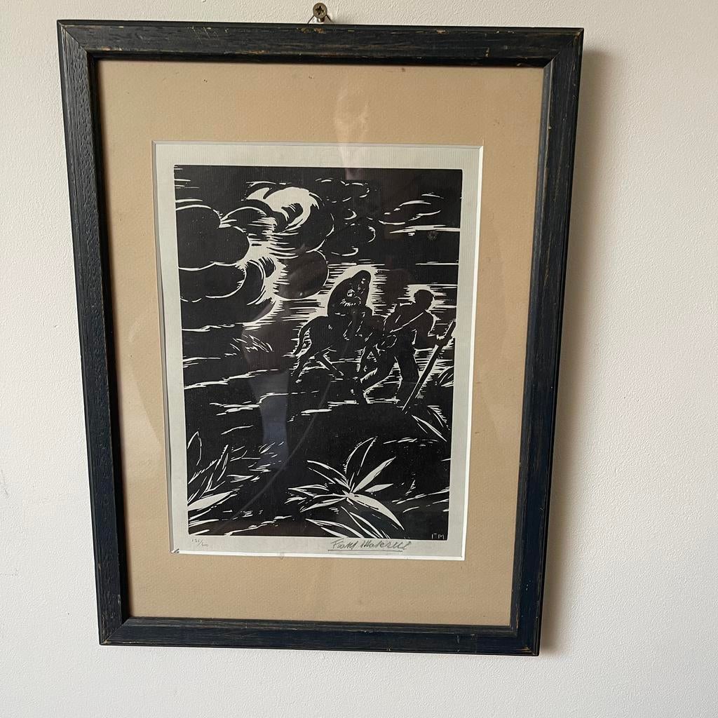 Vlucht naar Egypte Frans Masereel, Antiek en Kunst, Ophalen