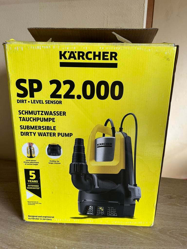 KÄRCHER SP 22.000 vuilafvoerpomp (NIEUW), Tuin en Terras, Waterpompen, Nieuw, Ophalen