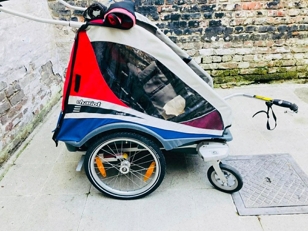 Fietskar/buggy voor 2 kinderen, Ophalen of Verzenden, Zo goed als nieuw, Kinderkar