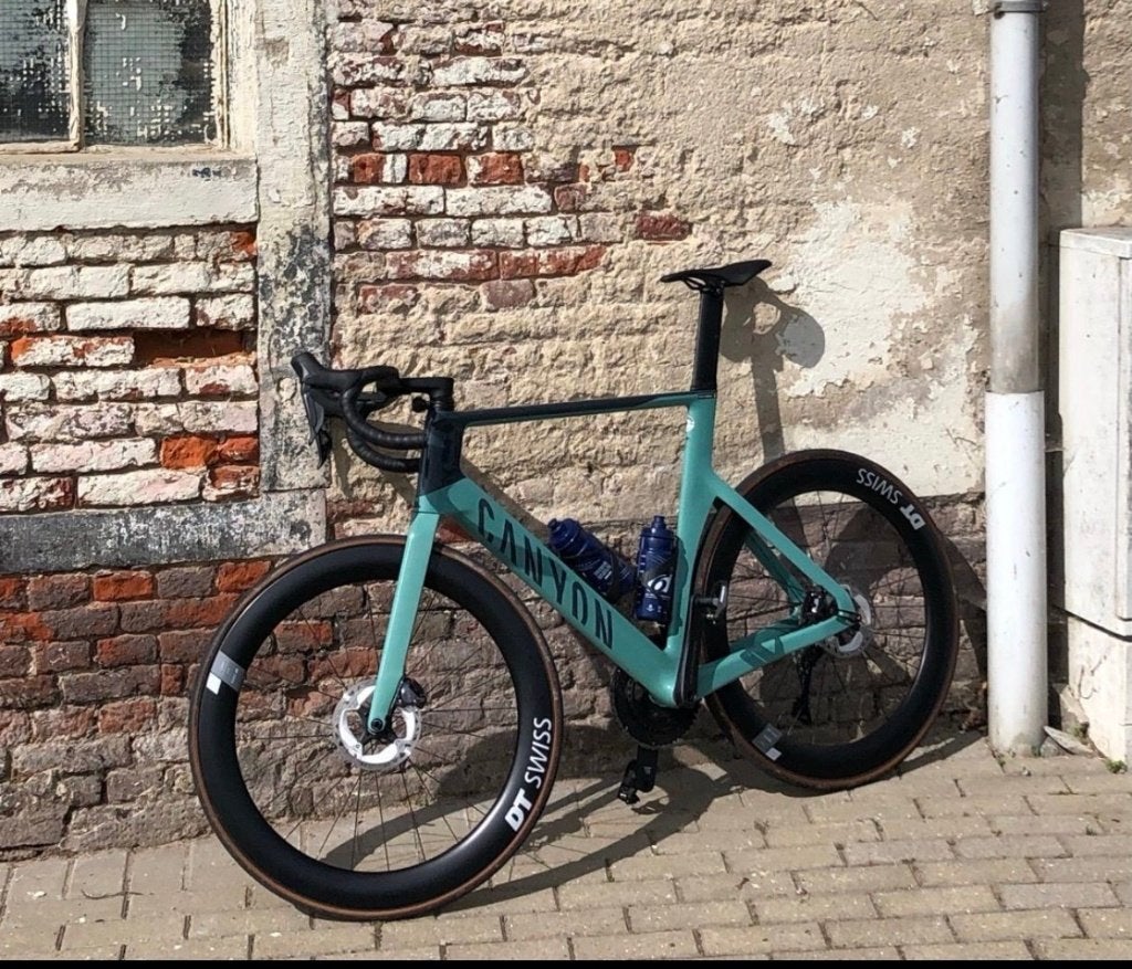Canyon Aeroad CF SLX 8 Disc Di2 Pale Green XL, Fietsen en Brommers, Ophalen, Carbon, Zo goed als nieuw, 57 tot 61 cm