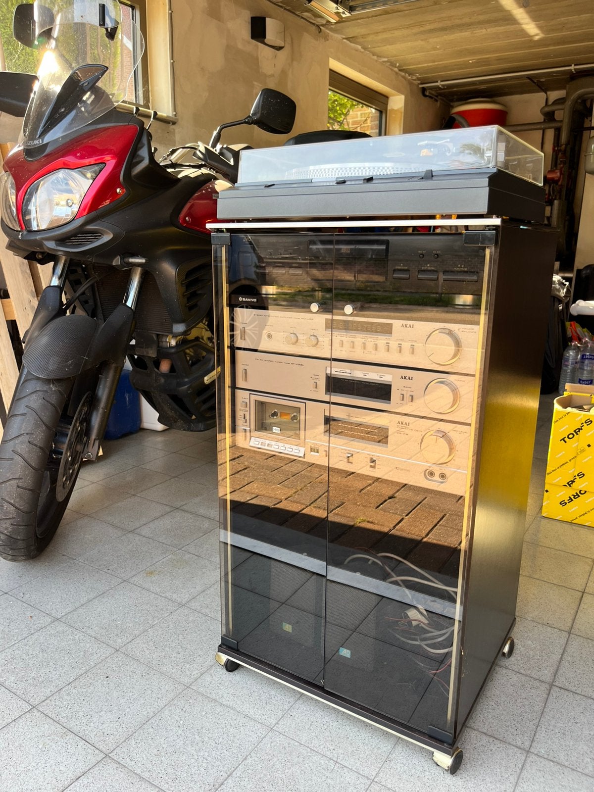 Vintage AKAI HiFi-set uit begin jaren ’80, Ophalen, Zo goed als nieuw, Platenspeler, Akai