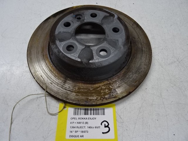 REMSCHIJF ACHTER Opel Mokka / Mokka X (01-2012/12-2016), Auto-onderdelen, Remmen en Aandrijving, Opel, Gebruikt