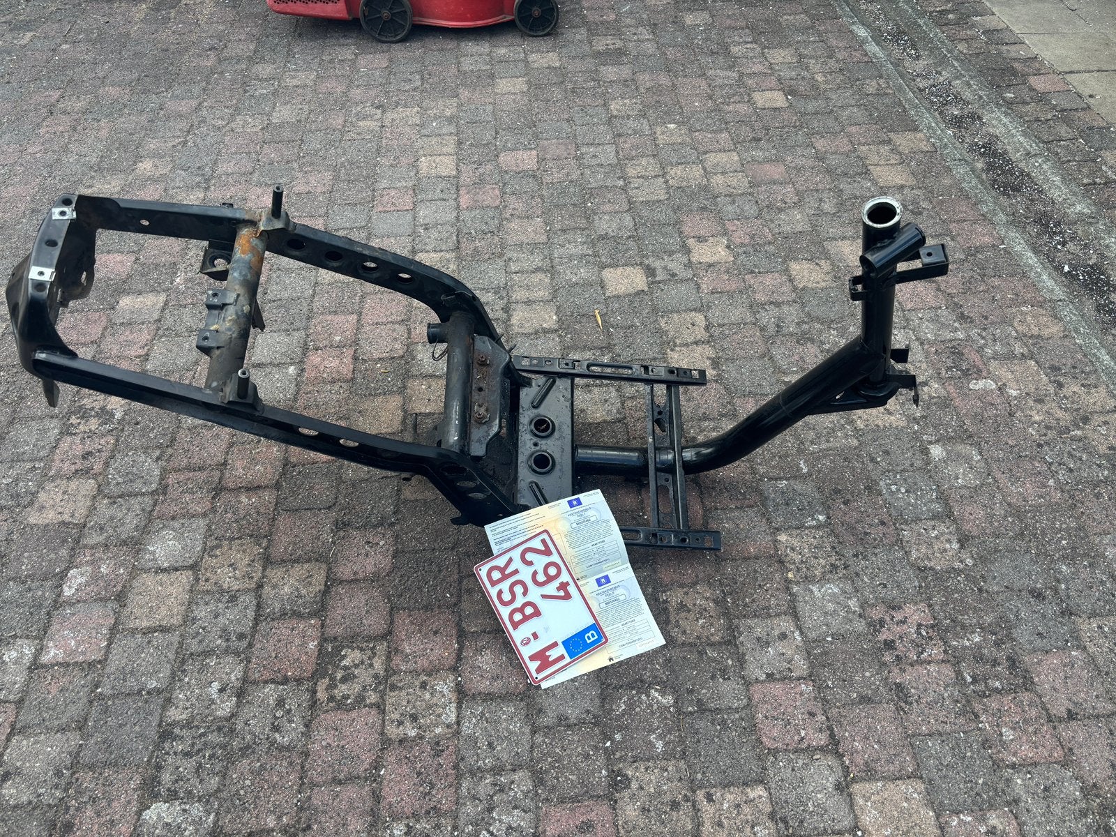 Piaggio Skipper 125cc frame BELGISCHE papieren, Enlèvement, Comme neuf, Cadre, Piaggio