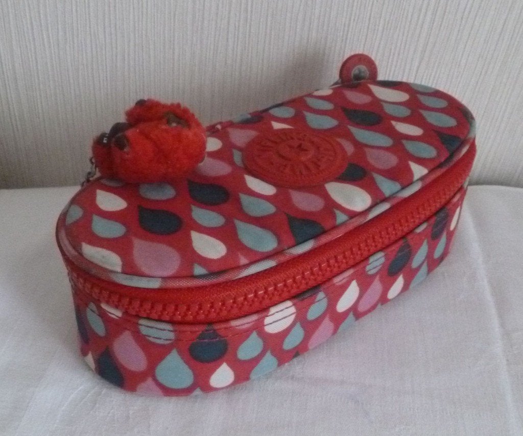 Kipling plumier "duobox" multicolore + singe, Enlèvement ou Envoi, Utilisé