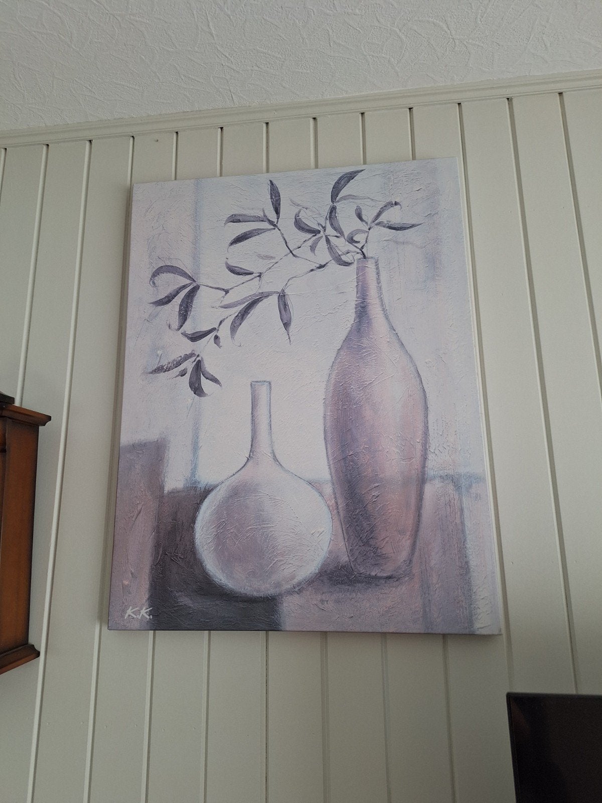 Vaas met bloemen, Ophalen